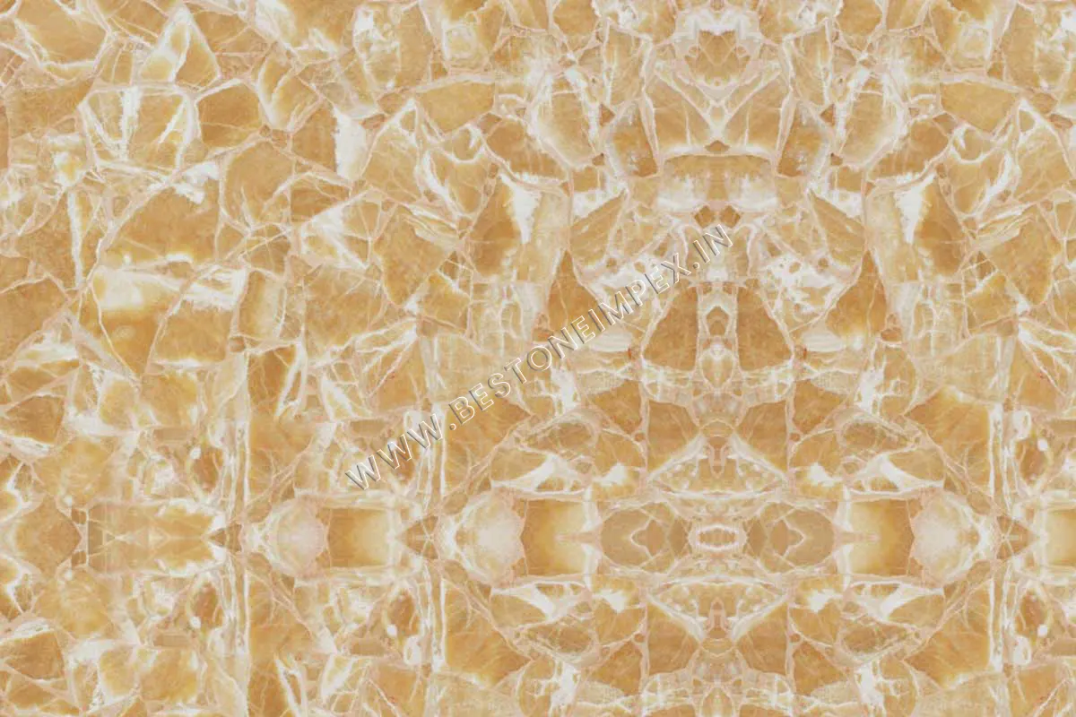 Yellow Crystal Onyx Marble